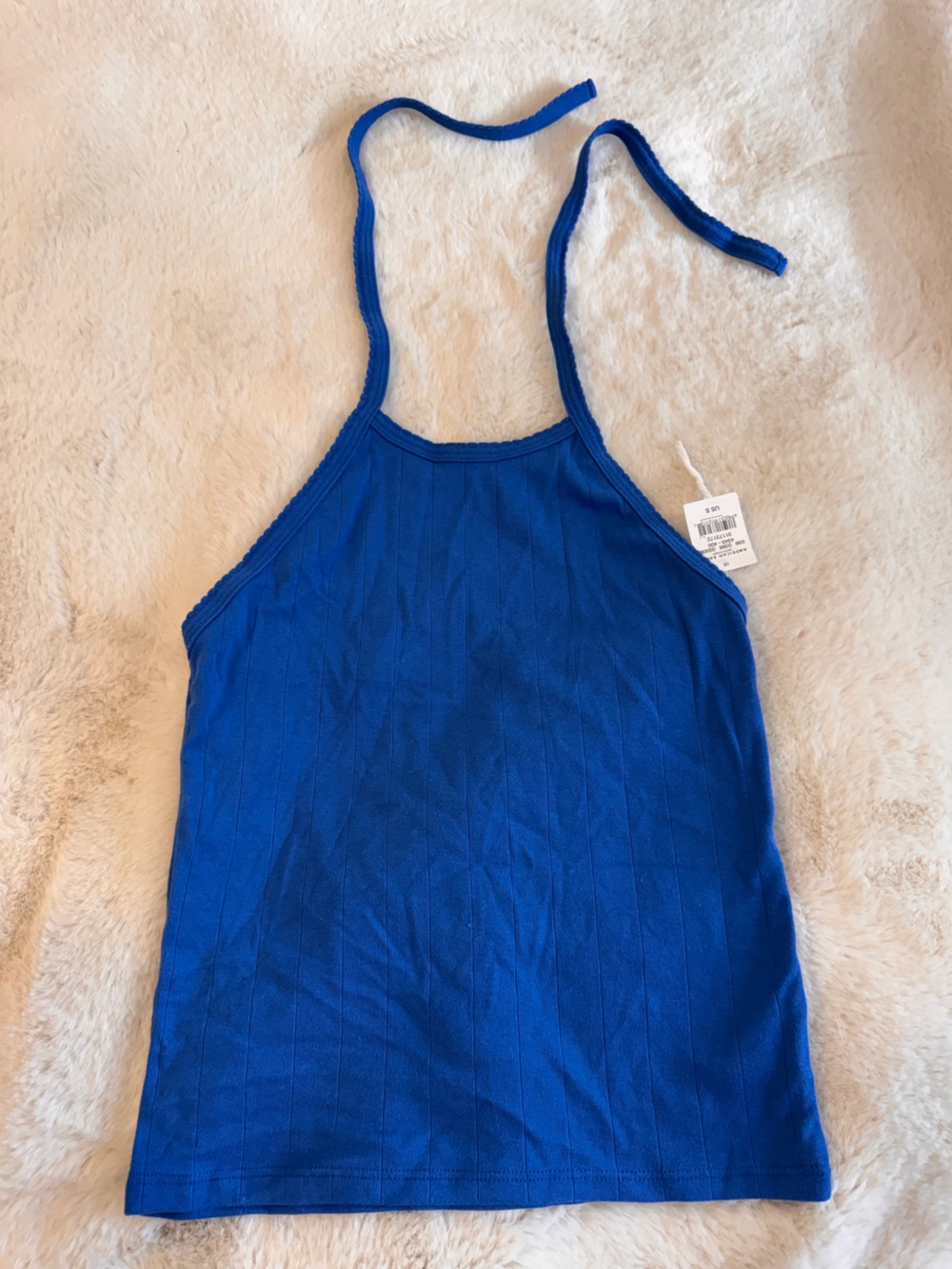 5/25$ American Eagle Outfitters Royal Blue Ribbed Tank Top size S